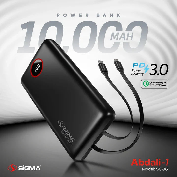 SiGMA ABDALI-1 (2in1) POWER BANK 10000 mAh SC-96