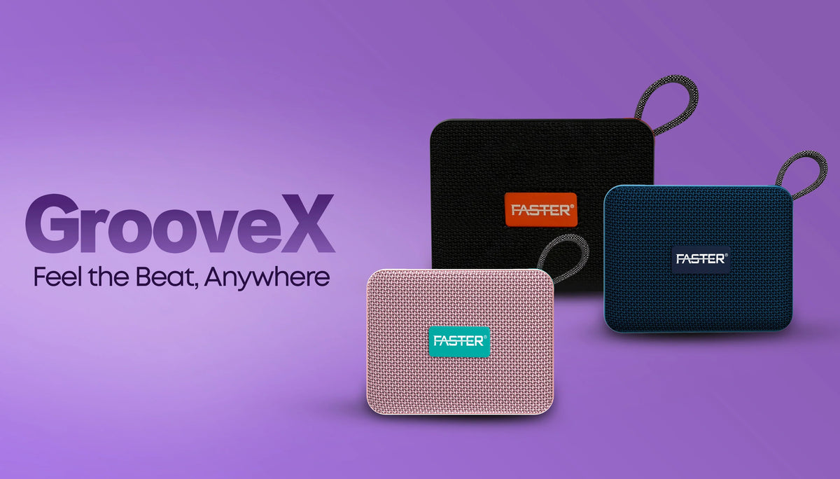 Groove X Portable Bluetooth Speaker with Colorful Lights