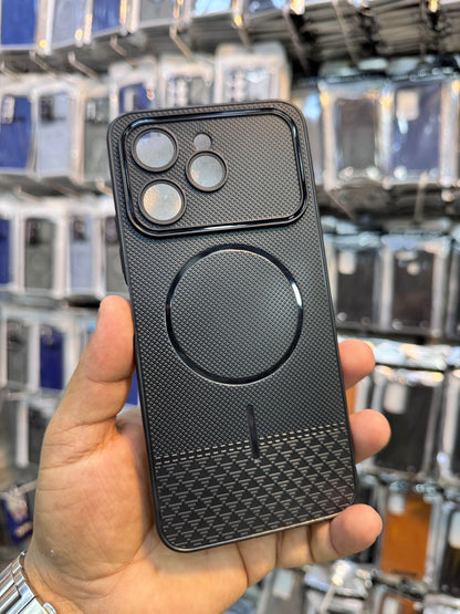 Premium Magnetic Texture Case for Samsung / iPhone – Shockproof Grip Cover
