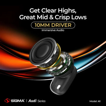 SiGMA Wireless Earbuds A-1 ANC+ENC