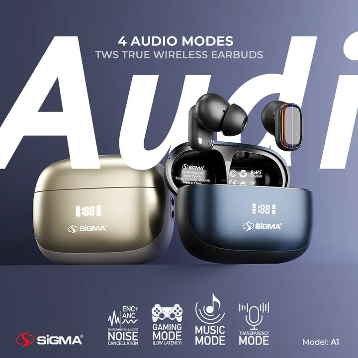 SiGMA Wireless Earbuds A-1 ANC+ENC