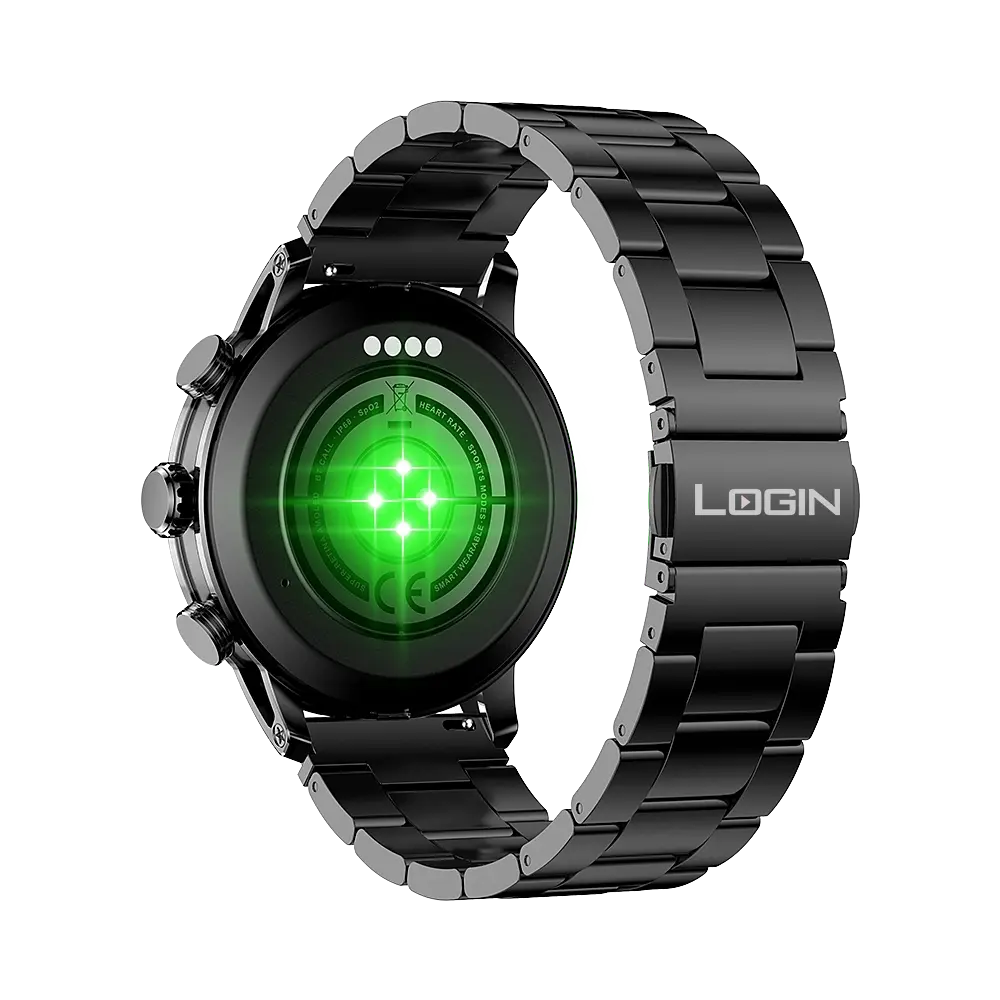 L-108 Royal Smart Watch "Black Chain"