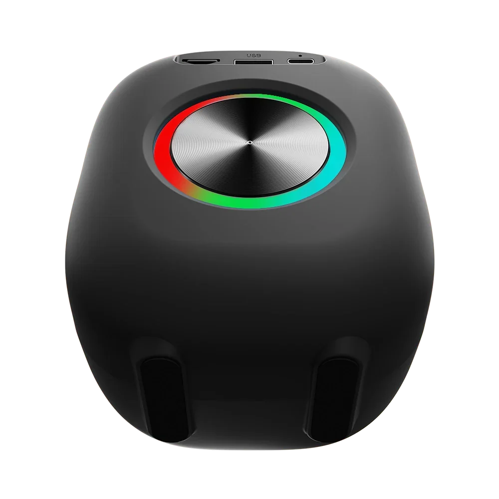 L-273 Ravok Portable Wireless Speaker RGB Glow Beats | Mobile Built-in Holder
