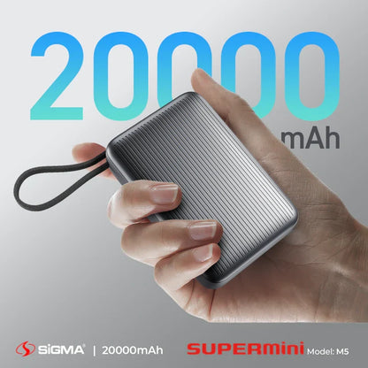 SIGMA-M5 MINI POWERBANK 20000 mAh 45W