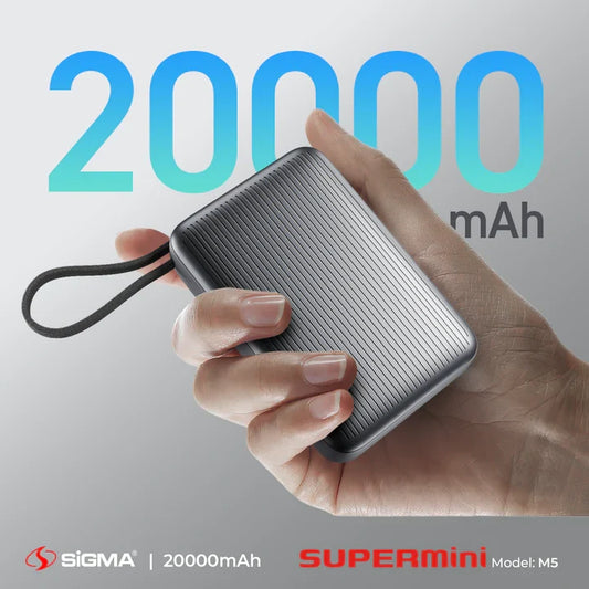 SIGMA-M5 MINI POWERBANK 20000 mAh 45W