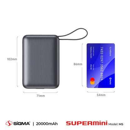 SIGMA-M5 MINI POWERBANK 20000 mAh 45W