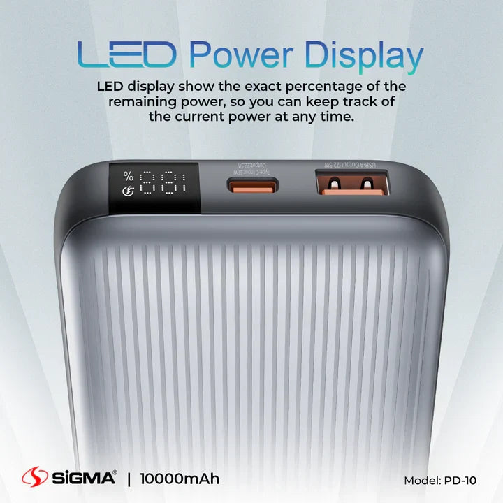 SIGMA PD-10 10,000 mAh 4 IN 1 Power Bank