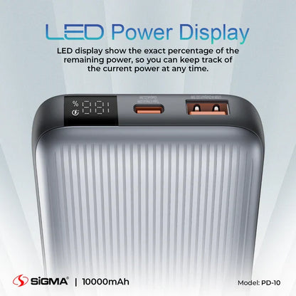 SIGMA PD-10 10,000 mAh 4 IN 1 Power Bank