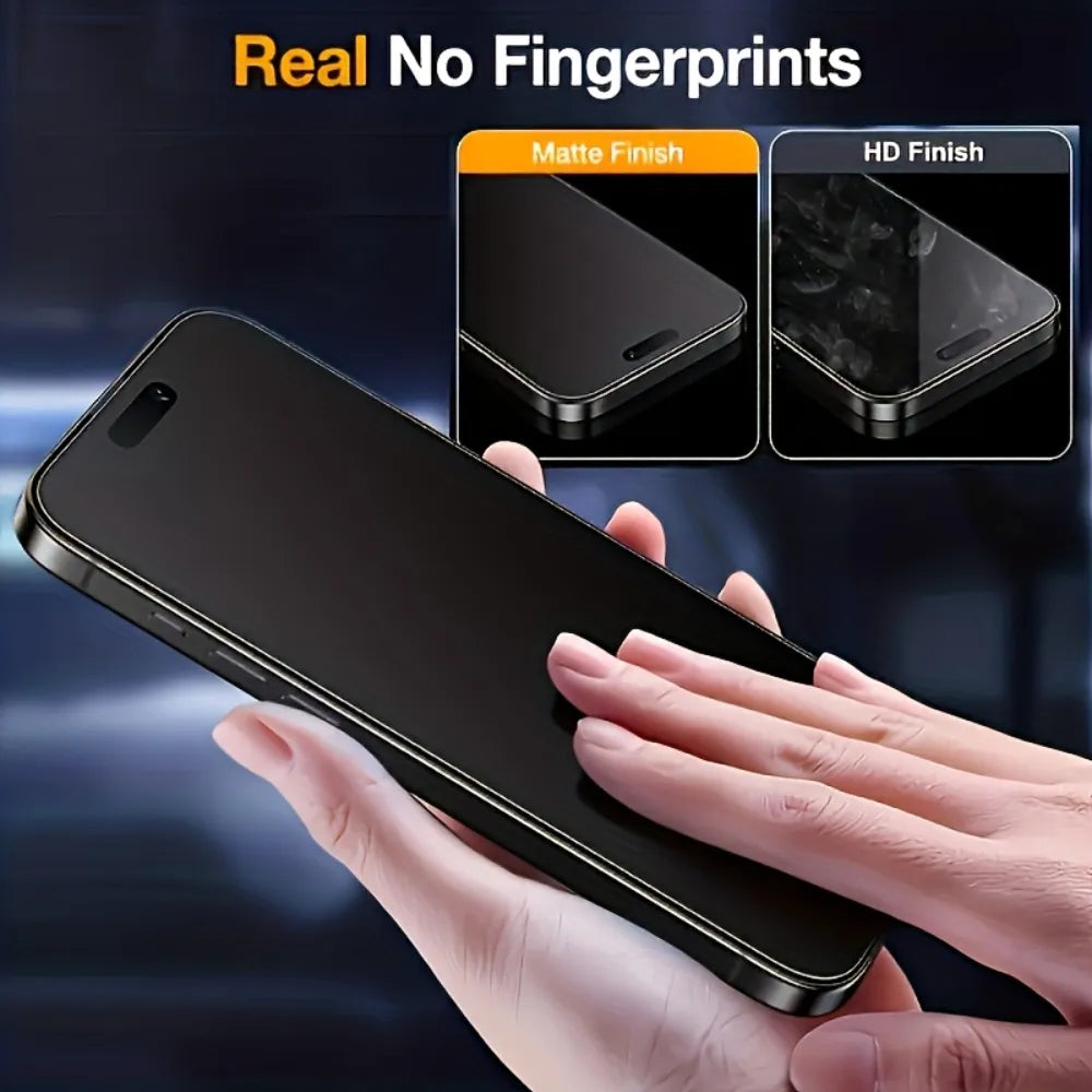 "MATTE + PRIVACY" Tempered Glass For iPhone 16 series