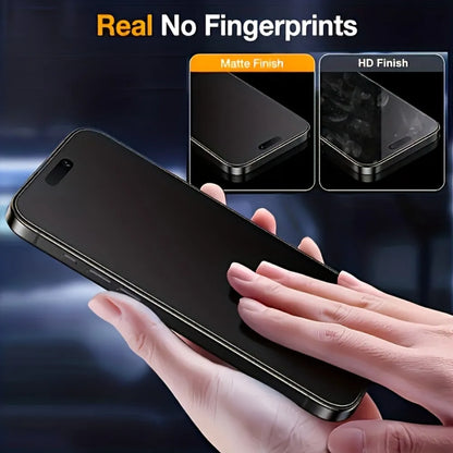 "MATTE + PRIVACY" Tempered Glass For iPhone 15 series