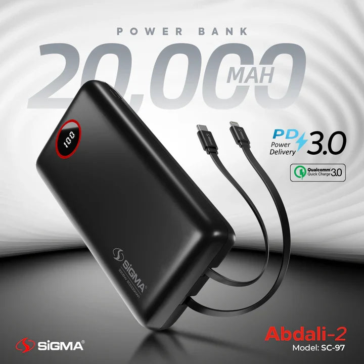 SiGMA ABDALI-2 (2in1) POWER BANK 20000 mAh SC-97