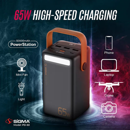 Sigma Power Bank 50000mAh PD-50