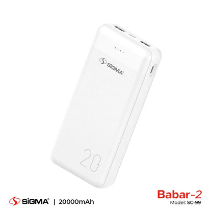 SIGMA BABAR-2 POWER BANK 20000 MAH SC-99