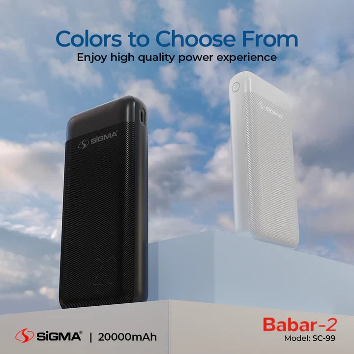 SIGMA BABAR-2 POWER BANK 20000 MAH SC-99
