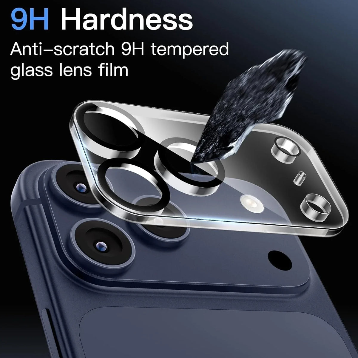 iPhone 17Pro Max & 17pro - Ultra Clear 9H Tempered Glass Camera Lens Protector